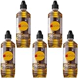 5 x 750 ml Moritz Bio Lampenöl Citronella für Fackeln Öllampen Sturmlaternen Wandfackeln
