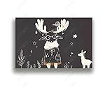 Fototapete 3d effekt tapete Antilopen-Kinderzimmer mit Brille Vlies Tapeten Wandtapete Wohnzimmer Schlafzimmer Wand Dekoration Moderne 150CM(B)*105CM(H)