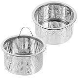 Hemobllo 2St Spülbecken-Siebkorb aus Edelstahl 304 Wäscheständer für die Küche Utensil Kitchen Sink Filter abflusssieb für spüle waschbecken Abflusssieb für die Spüle Sieb für Küchenspüle