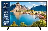 Telefunken D50U550X1CW 50 Zoll Fernseher/Smart TV (4K UHD, HDR Dolby Vision, LED, Triple-Tuner, WLAN, Alexa Built-in) - inkl. 6 Monate HD+ [2022], schwarz