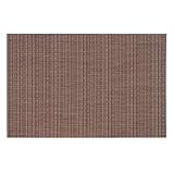 Homxi Platzset 2 Stück Waschbar,30 x 45 cm,Tischset Platzset Vinyl Einfarbig mit Rechteck Platzdeckchen rutschfest Kaffee