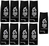 Dragon Coffee Barista Kaffeebohnen (9x1Kg) aus Italien, Espresso-Röstung mit hohem Koffeingehalt, für Kaffeevollautomaten oder Siebträger, säurearm, ganze Kaffee Bohnen