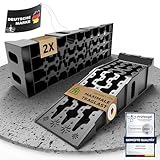 WERKTHOR Auffahrrampe PKW - [2er Set] Auffahrrampen für maximalen Halt [