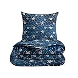 zelesta Kiddybed kinderbettwäsche 135x200 4 Jahreszeiten - Bettwäsche winterdecke und Sommer-Bettdecke - Waschbare kinderdecke ohne Bezug - Kinderbettdecke mit Muster (Silver Stars)