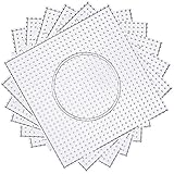 H&W Bügelperlen Platten,4Pcs 5mm Steckperlen,Transparente Steckplatten Bausätze mit 4 Bügelpapier