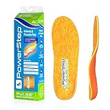 Powerstep Einlegesohlen, PULSE MAXX, Überpronation Korrektur-Einlegesohle, Laufschuh-Einlage, Sport Orthopädische für Damen und Herren, orange/grün