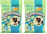 Kuhbonbon Vegan Salted Caramel – weiche milchfreie Karamellbonbons aus Salzkaramell, pflanzenbasierte Toffee-Bonbons aus Kokosmilch und braunem Rohrzucker, laktose- und glutenfrei, 165 gr