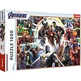 Trefl 10626 Superheldenpuzzle, DIY, kreative Unterhaltung, Spaß, Klassische Erwachsene und Kinder ab 12 Jahren Hochelement Marvel, Avengers: Ende des Spiels-Puzzle 1000 Elemente, 1000 Steine