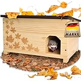 Gartengäste® XXL Igelhaus Winterfest mit Boden - Schutz VOR FRESSFEINDEN
