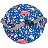 NUOBESTY Sitzerhöhung Wasserabweisend mit Rutschfester Unterseite und Verstellbaren Gurten Kompakte Polsterung aus Polyester für Esstisch für Kleinkinder und Vielseitig Einsetzbar