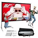 Elite Screens OMS120H2 Yard Master 2' Mobile Outdoor Leinwand, 304 cm (120 Zoll) Weiß/schwarz