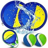 Jalunth Klettballspiel Klettball Strandspielzeug Strandspiele Wurfspiel Kinder Erwachsene Garten Outdoor Draußen Strand Wasserdicht Spielzeug Spiele 3 4 5 6 7 8 9 Jahre Mädchen Junge Ostern Geschenke