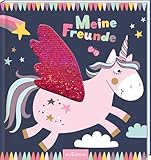 Meine Freunde – Einhorn (mit Wendepailletten): Freundebuch ab 4 Jahren für Kindergarten und Kita, für kleine Einhorn-Fans