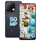 UMIDIGI G9C Android 14 NFC Smartphone(2024),12(6+6)+128GB,90Hz,50MP+8MP Kamera,Bluetooth 5.4,Simlockfreie Handy MediaTek Helio G36 Prozessor,5000mAh,6,75'-Display,4G Dual-SIM/Face ID/GPS/OTG-Schwarz