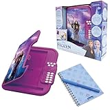 Lexibook - Frozen, Elektronisches Geheimtagebuch mit Stift und Notizbuch, interaktiv, Passwort, lustige Funktionen, Soundeffekte, lila/blau, SD50FZ