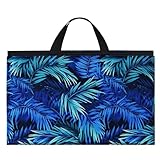Domarex Faltbare Strandmatte 180x75x3 cm - Dicke Campingmatte mit Tragegriffen - Wasserabweisende Outdoor-Matte - bequem, tragbar - für Kiesstrand, Camping, Reise, Urlaub, Picknick - Blue Passion