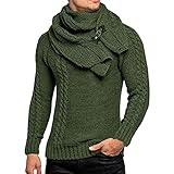Strick Rollkragenpullover Herren, Pullover Herren Winter Rollkragenpullover Klassischer Bequem Langarm Pullover Warmer Winter Pullover Pulli Mit Rundhalsausschnitt Classic Outdoorshirts