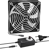 Joycabin 120mm Gehäuselüfter, 12V lüfter, Computer Lüfter mit Geschwindigkeitskontrolle, PC Lüfte, Bürstenlos Kühlung Lüfter PC Ventilator für Computer Laptop, TV Box, AV Kabine, Router