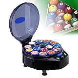 ZXNANA Automatischer Billardreinigungsmaschine Politur, Kugelreiniger kugelsicher ballistischer Billardkugel Reinigungsmaschine für Billard Ball Set 16balls