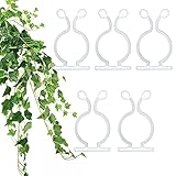 LATTCURE Pflanzenclips, 50 Stück Kletterpflanzen Clips Selbstklebend Pflanzenhalter für Rebe Weinpflanzen verstellbar Wandbefestigungsclips unsichtbar Befestigung Kabelclips Kabelhalter
