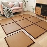 GDBTDL Japanische Traditionelle Tatami-Matte, Faltbare Rattan-Tatami-Matte, rutschfeste Teppichunterlage zum Schlafen, Ausruhen, Meditation, Yoga, Bequeme Bodenmatte für Wohnzimmer, Schlafzimmer