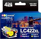 LC422XL XL LC-422XLVAL Tintenpatronen Kompatible für Brother LC422 LC-422XL Patronen für MFC-J5340DW MFC-J5345DW MFC-J5740DW MFC-J6540DW MFC-J6940DW MFC-J6540DWE (4er-Pack)