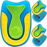 Sulpo 2 Paare Fersensporn Einlagen Fersenkissen Spornfix Gel Fersenpolster zur Linderung von Plantarfasziitis, Fersensporn und Achillesschmerzen Größe L (40-46)