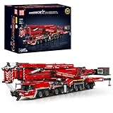 Mould King Technik Kran Bauset, 8506 Teile Schwerer Kranwagen Bausätze für Erwachsene, APP Programmierbares Baufahrzeug-Block-Set