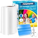 PUWOWYE Pool Reparaturset, Pool Flickzeug 10 cm x 200 cm Poolflicken Selbstklebend Unterwasser Klebeband, Reparatur Klebeband Pool Flicken für Wasserbett, Pool, Poolfolie, Planschbecken, Luftmatratze