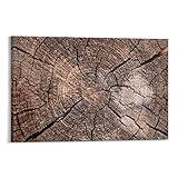 Abstrakte Leinwandmalerei mit Baumriss, Holzoptik, Baummalerei, Risse, abstrakte Leinwandmalerei, Leinwand-Poster, Wandkunst, Dekordruck, Bild-Gemälde für Wohnzimmer, Schlafzimmer, Dekoration 1