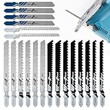 20 Stück T-Schaft-Stichsägeblätter für Holz,T-Schaft-Stichsägeblätter-Werkzeug,Stichsägeblatt-Set zum Schneiden,T-Schaft-Mehrzweck-Stichsägeblätter für die meisten Stichsägenmodelle