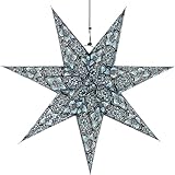 GURU SHOP Faltbarer Advents Leucht Papierstern, Weihnachtsstern 60 cm - Zuma, Papiersterne 60 cm