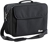 Xcase Beamertasche: Gepolsterte Beamer-Tasche Universal mit Innenteiler, Größe L (Transporttasche)