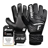 Reusch Attrakt Solid Torwarthandschuhe|Robuster Grip mit synthetischem Latex|360° Stabilität Dank Full Strap und Elastic Cuff|Perfekter Sitz bei jedem Wetter|Alle Spielfeldarten