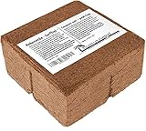 Humusziegel 70 Liter Kokoserde - Blumenerde aus Kokosfaser - Hochbeeterde - Kokos Ziegel gepresst - natürlich & torffrei - geeignet als Palmenerde, Erde für Zimmerpflanzen, Pflanzenerde