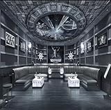 VwrxnchCoatx Benutzerdefinierte Wandbild Deckentapete Abstrakte 3D Stereo Geometrische Stadtbild Stadt Gebäude Wand Wohnkultur Hintergrund-300X210Cm