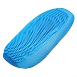 Aprilsunnyzone Motorrad Gel Kissenbezug Geeignet für Roller und Moped, Wasserdichtes Design (Blau)
