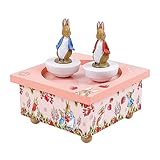Trousselier 6260467 Spieluhr mit tanzenden Figuren für Kinder, Peter Hase, magnetisch, Musikbox, Musikspieluhr