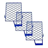 Abstreifgitter,Farbgitter,Malergitter,Farbabstreifer,Abtropfgitter für Wandfarbe,Für verschiedene Heimdekorationen,Bauprojekte und Außenmalerien,Blau,3 Stück