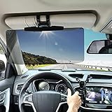 Tagtight Sonnenblende Auto, Sonnenschutz Auto UV Schutz Sonnenblende Verlängerung, Fensterschutz, Abblendbar Auto Visier Blendschutz für Alle Lastwagen Auto Vordersitz Fahrer oder Beifahrer
