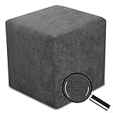 Best For Home | Sitzwürfel Sitzhocker | Bodenkissen Hocker | Sitzhocker Boden | Sitzhocker Holzwerkstoff | Sitzwürfel Polstermaterial | Fußhocker Wohnzimmer | Fußhocker 40x40x40 |Sitzwürfel Anthrazit
