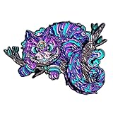 Festi Daze Grinsekatze Pin | Alice im Wunderland Grinsekatze Emaille Pin | Katzennadeln für Katzenliebhaber | Witzige Katze Emaille Pins | Niedliche Katze Pins für Rucksäcke | Grinsekatzenzubehör für