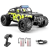 dexinco Ferngesteuertes Auto, 4WD Spielzeug Geländewagen All Terrains Offroad Elektro Fahrzeug 1/18 Maßstab, 40 km/h, RC mit 2 wiederaufladbaren Batterien, Geschenk für Kinder und Erwachsene