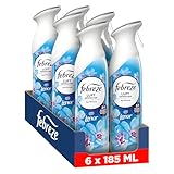 Febreze Lufterfrischer Spray Aprilfrisch, 6 × 185 ml, 2-in-1 Geruchsbekämpfung & Lang Anhaltende Frische für Die Wohnung