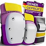 Liebkern Skate Protektoren Set für Erwachsene & Kinder [Unisex] - Ideal für Inliner, Skateboard, Scooter - Knieschoner Set