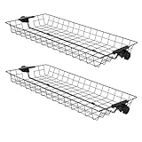 SoBuy FRG34-P02 2er Set Aufbewahrungskörbe für Kleiderständer Körbe für Teleskop Garderoben System Metall