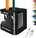 Elektrischer Anspitzer 6-12mm Usb Und Batterie Spitzer Elektrisch Für Kinder Und Erwachsene Automatischer Elektronischer Bleistiftspitzer Mit Behälter Für Dicke Und Dünne Stifte