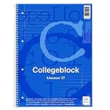 Noname 11149440 Spiralheft A4, liniert, 80 Blatt, 5 Stück
