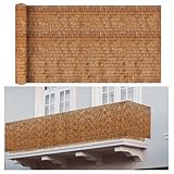 Sichtschutzzaun-Rolle aus natürlichem Bambus, 50–180 cm hoch, dekorativer Bambus-Sichtschutz für den Außenbereich, Hinterhof, Terrasse, Deck, Pool, Wohnung (70 x 200 cm)