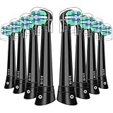 8er Aufsteckzahnbürsten Kompatibel mit Braun Oral B iO 3/4/5/6/7/8/9/10,Kompatibel mit Oral B iO 10 9 8 7 6 5 4 3 Series Ultimate Clean Elektrische Zahnbürste,Schwarz